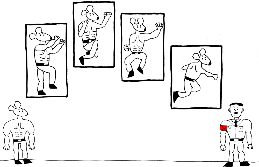 maus and hitler comic page